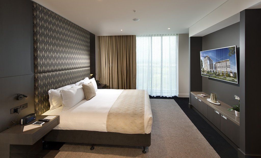 Hotel Pullman Brisbane Airport Exteriér fotografie A bedroom at the hotel